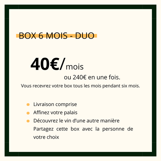Abonnement 6 mois - duo