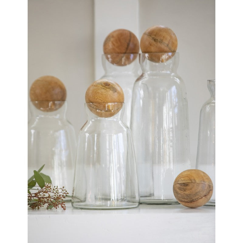 Carafe with wooden stopper